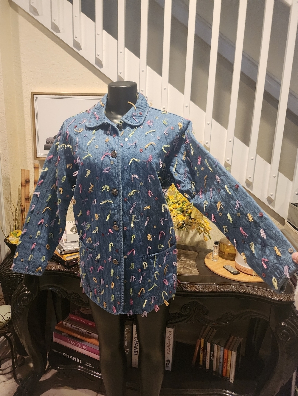 The Quacker Factory denim jacket size S